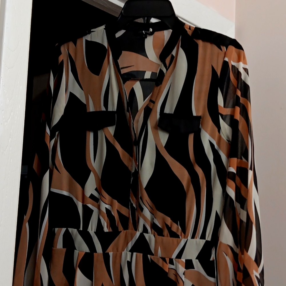 MISS AVENUE Geometric Jumpsuit